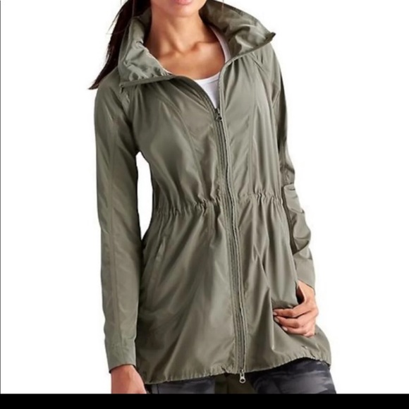 Athleta Jackets & Blazers - Athleta > Olive Green > Drippity Rain Jacket > M